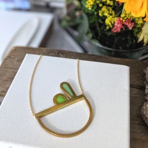 Brass And Resin Jewelry
