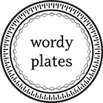 Wordy Plates (Copy) Urban Craft Uprising Vendor